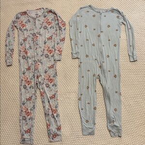 Assorted Kids One-Piece Bodysuits - Floral, Mint, Plaid
